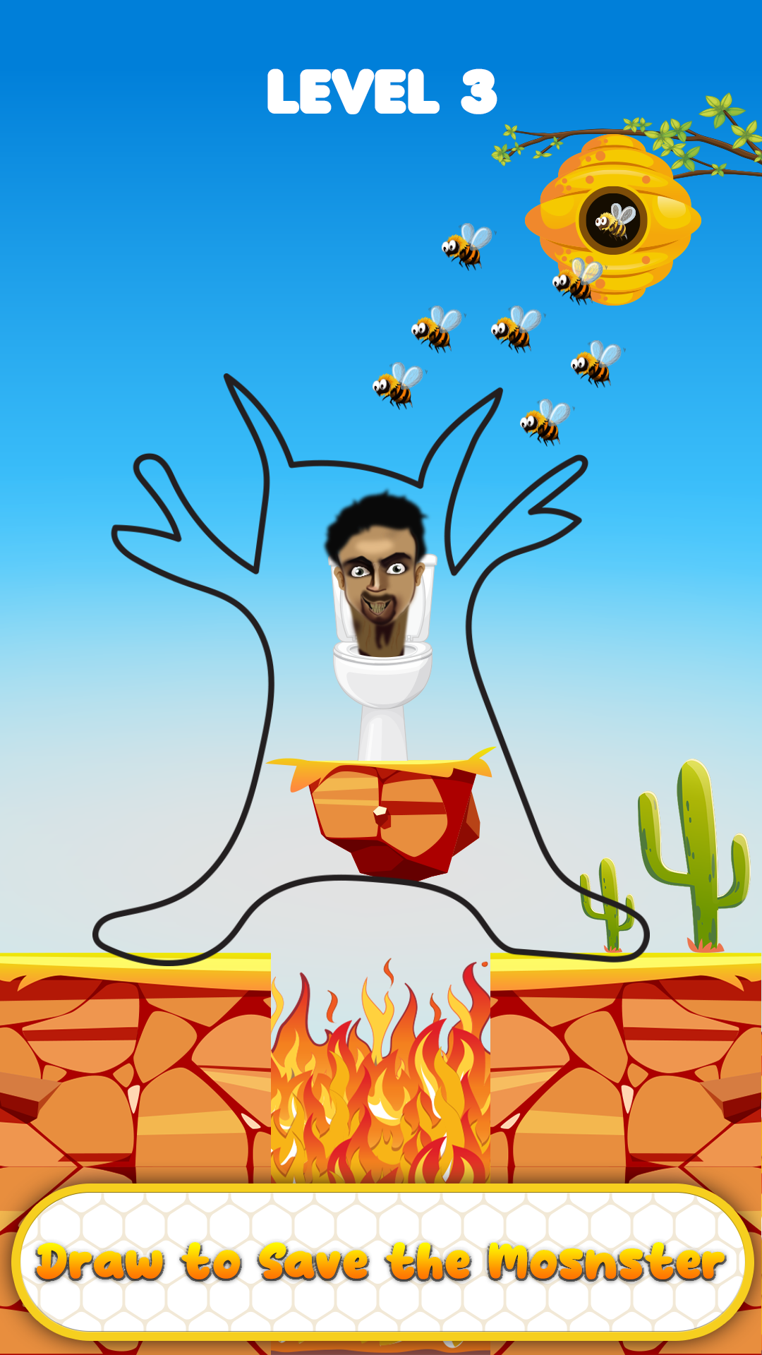 Draw To Save Skibidi Toilet Monster Save The Doge Brain Line Puzzle Game App On Amazon Appstore