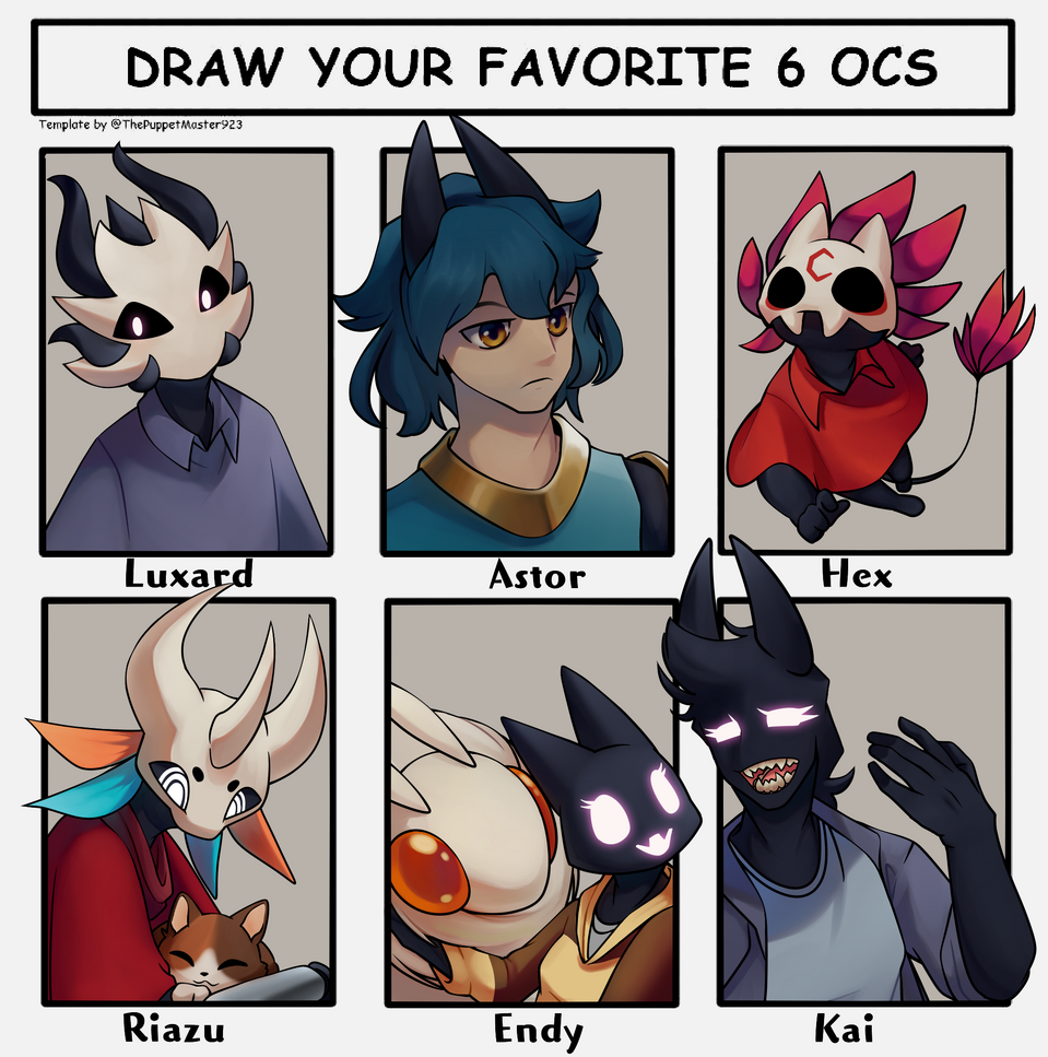 Draw Your Favorite 6 Ocs Endy Ender Illustrations ART Street