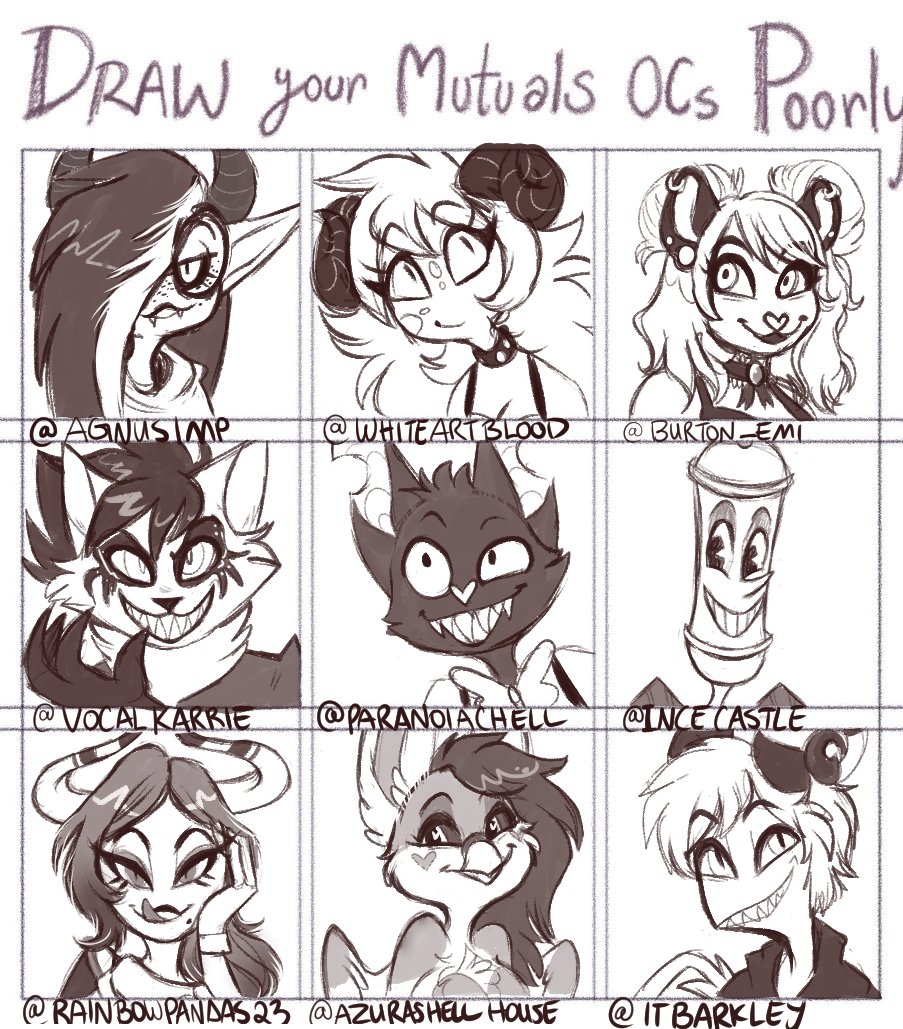 Draw Your Ocs Poorly Cute By LittleMissBurton Fur Affinity dot Net