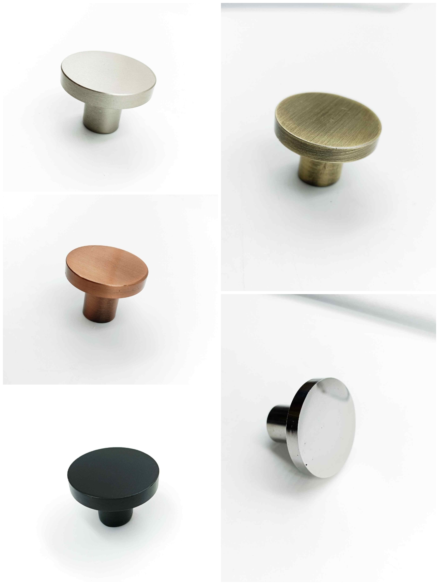 Drawer Cabinet Knob Round 25mm Antique c p black rosegold