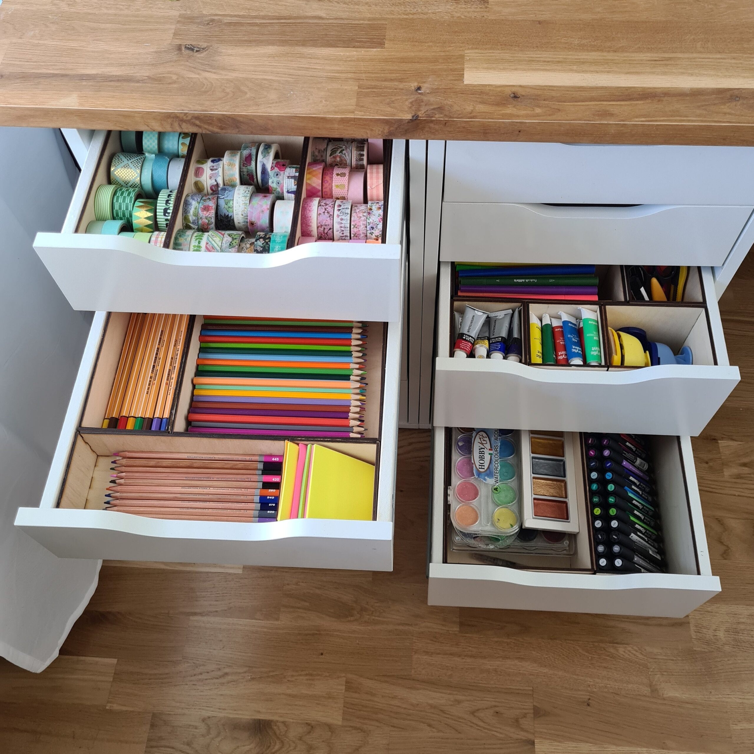 Drawer Inserts For IKEA Alex 29 X 2 Different Sizes BUNDLE 