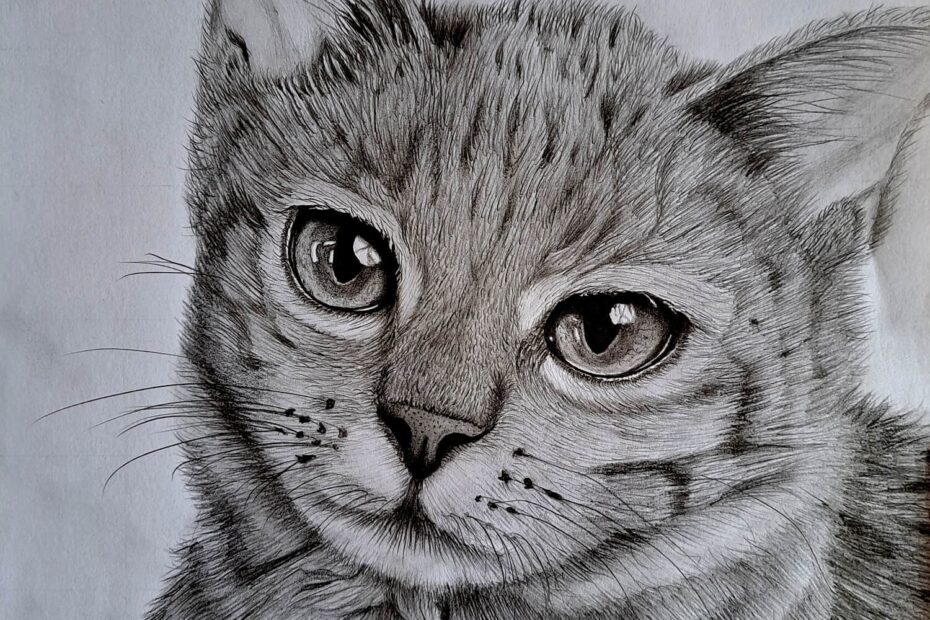Drawing A Cat s Head Learn How To Draw A Cat In Minutes Muus Art