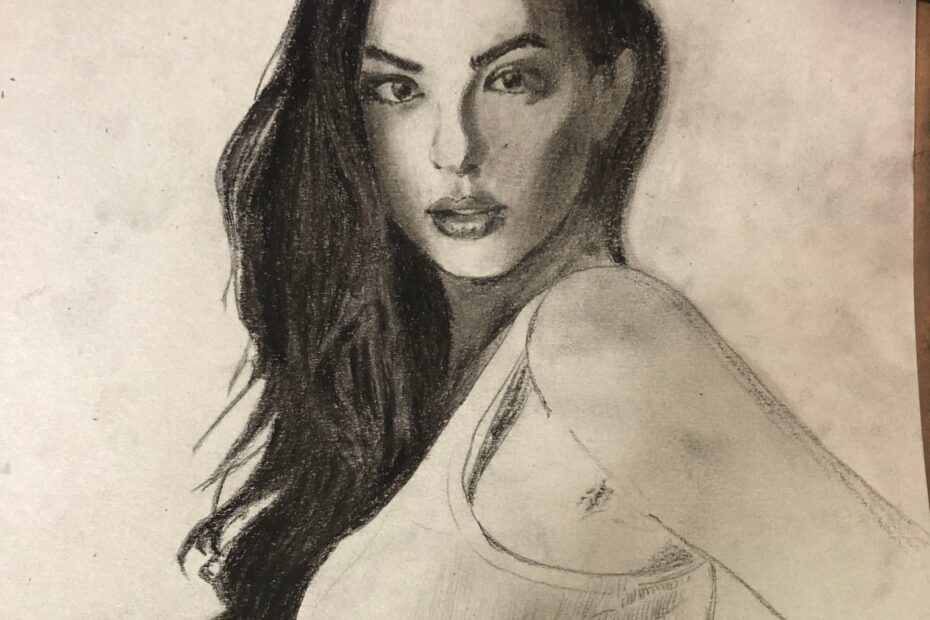 Drawing A Girl How To Draw Using Charcoal Realistic Art Steemit