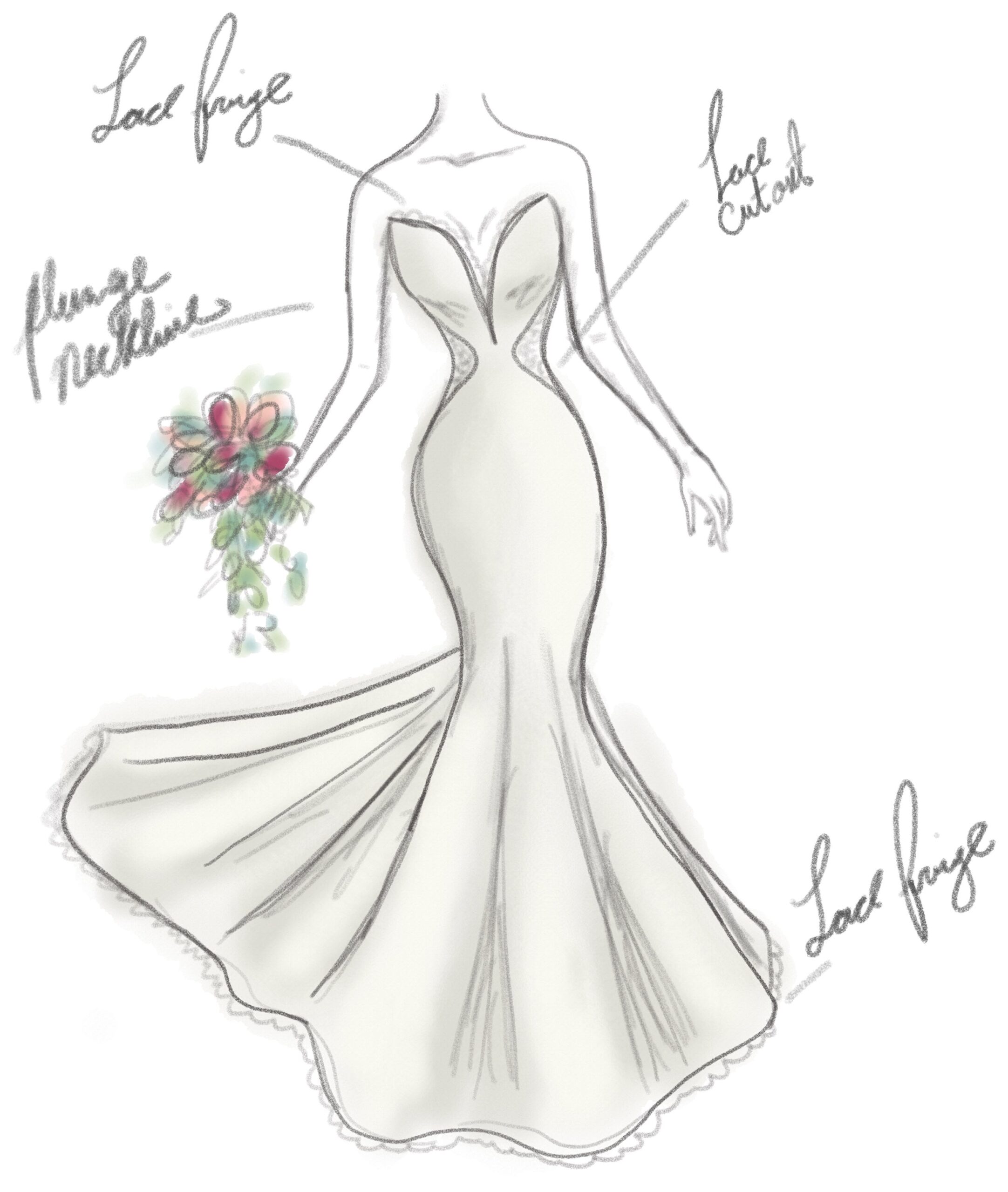 Drawing Dresses Sketches