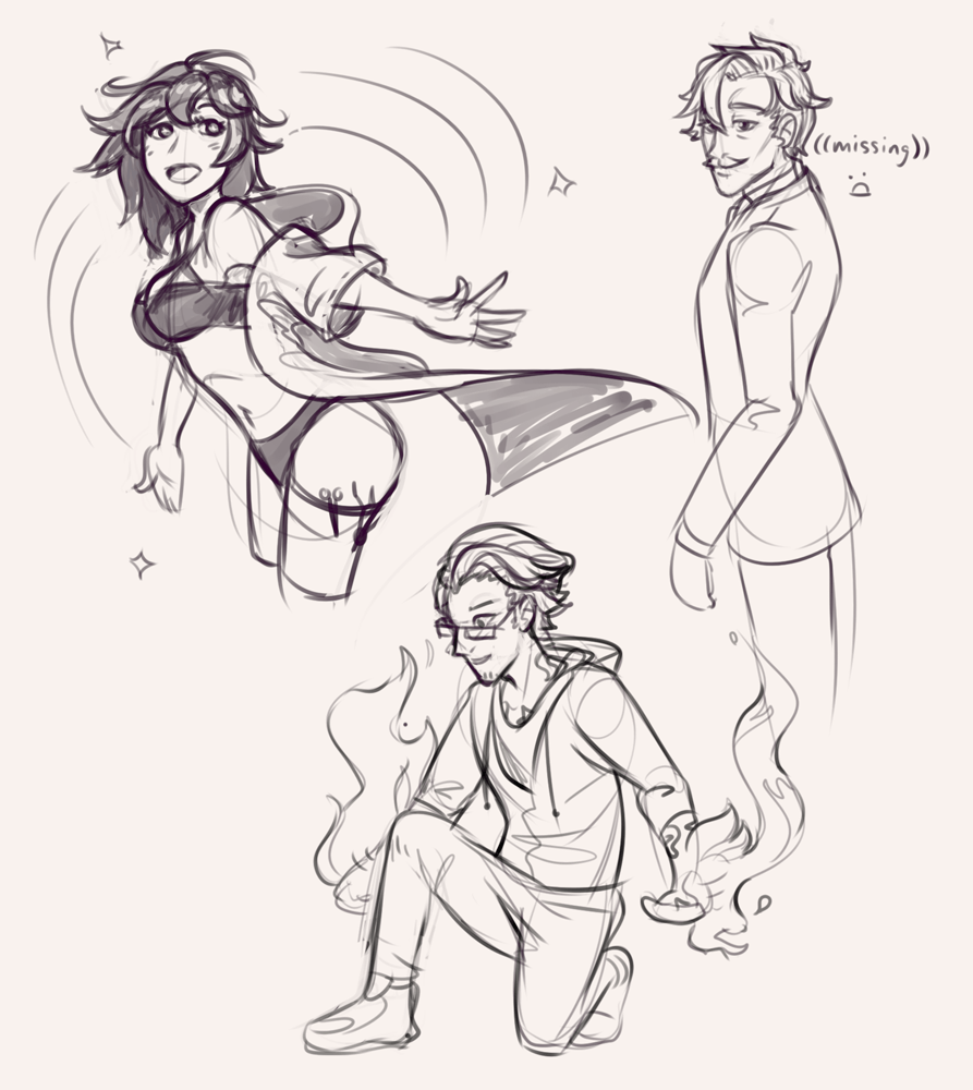Drawing Drill 44 Action Poses And Gestures Smirking Raven
