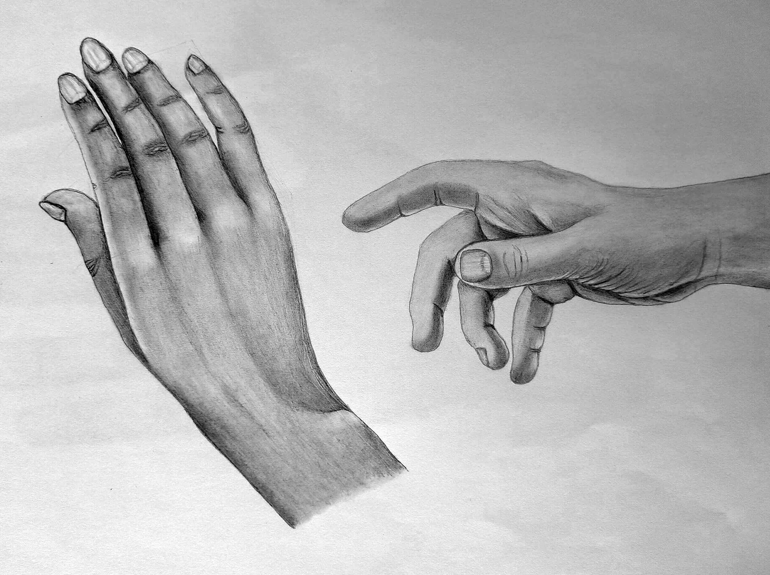 hands drawing