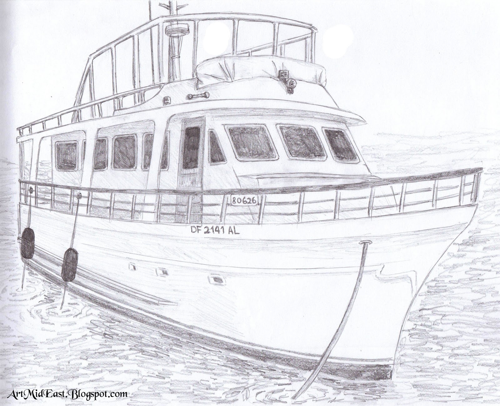 how to draw a boat