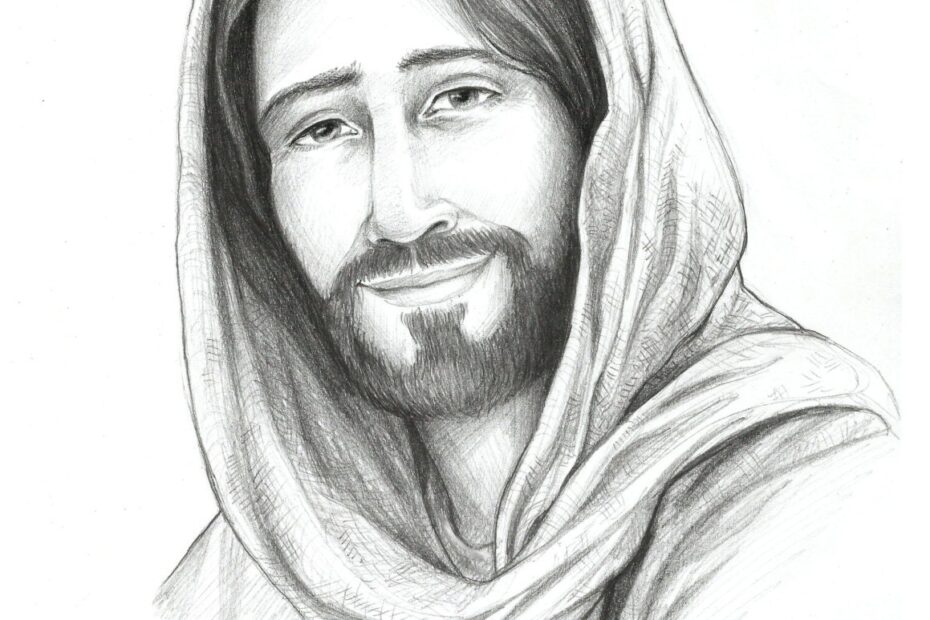 Drawing Of Christ Sketch Of Jesus Religious Art Savior Of The World Pencil Sketch Christian LDS Mormon