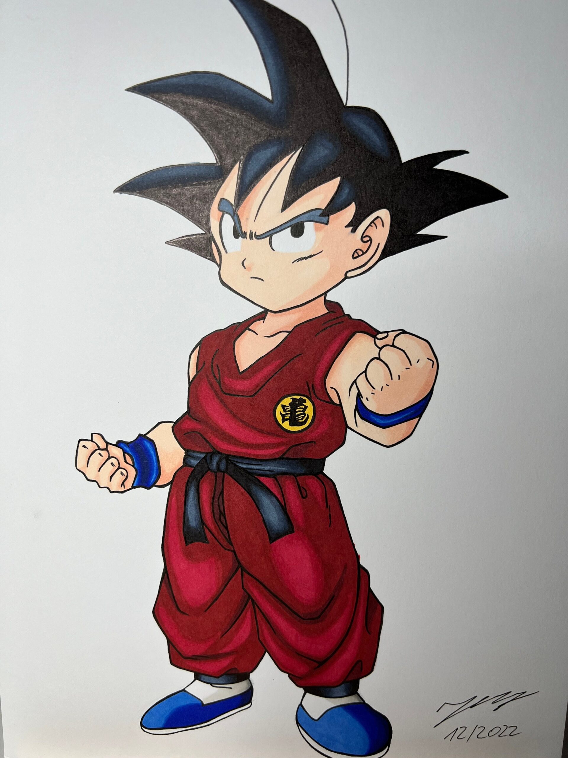 dbz goku drawing