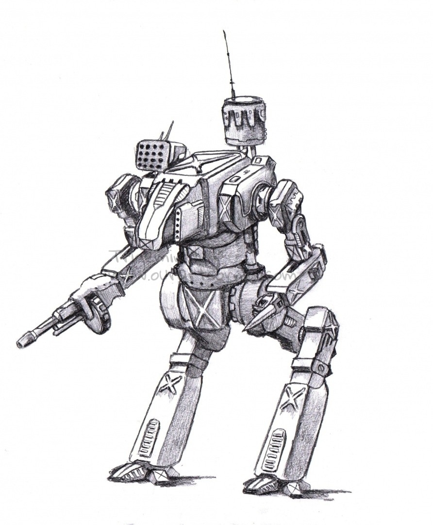 Drawing Sherkhan Mech By Trigemini OurArtCorner