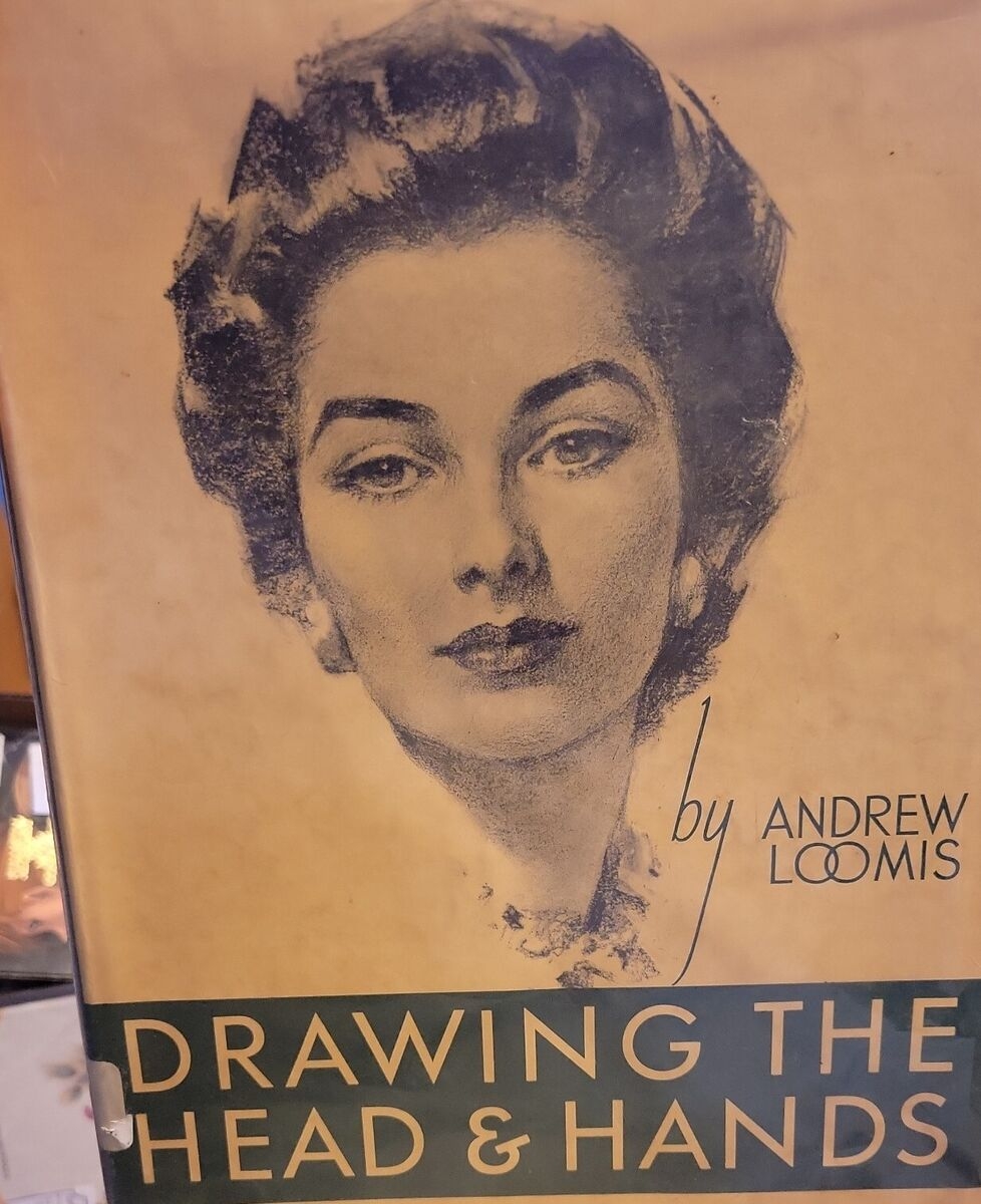 Drawing The Head And Hands By Loomis Andrew Hardcover Vintage 1960 Edition