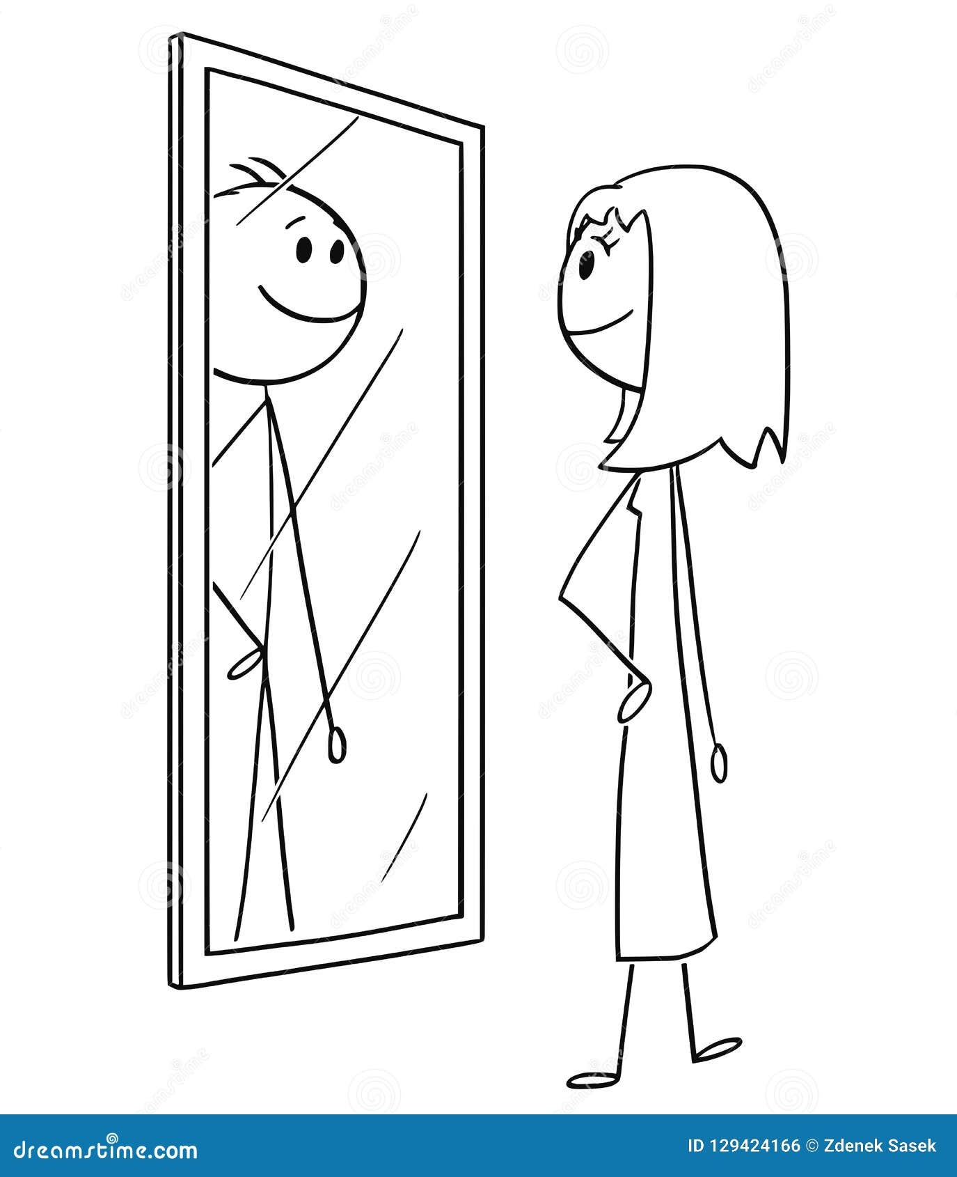 Drawing Woman Looking Mirror Stock Illustrations 302 Drawing Woman Looking Mirror Stock Illustrations Vectors U0026 Clipart Dreamstime
