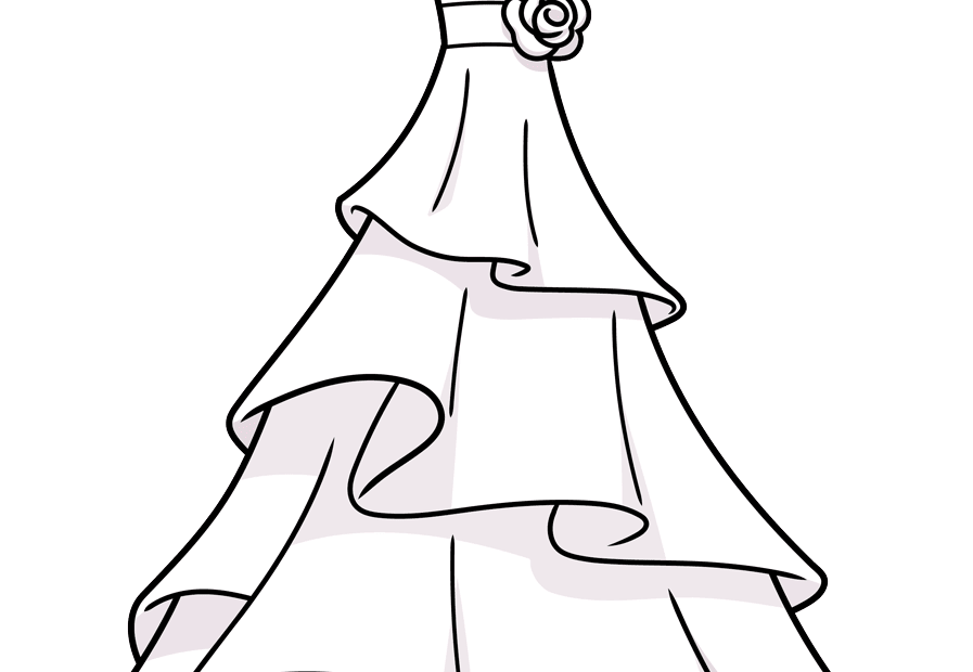 Dress Pictures To Draw Dress Drawing Step By Step Top