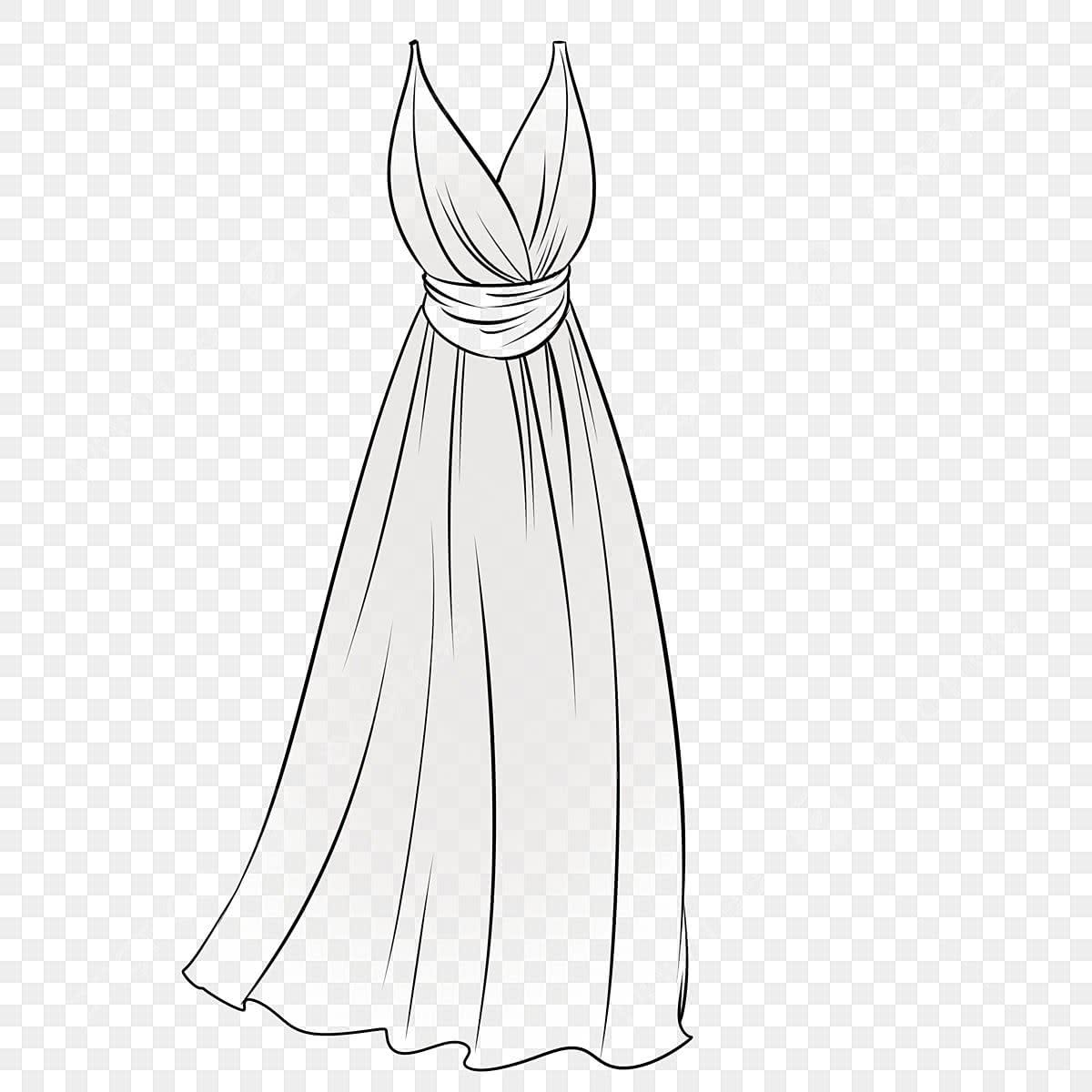 Dress Sketch PNG Transparent Images Free Download Vector Files Pngtree