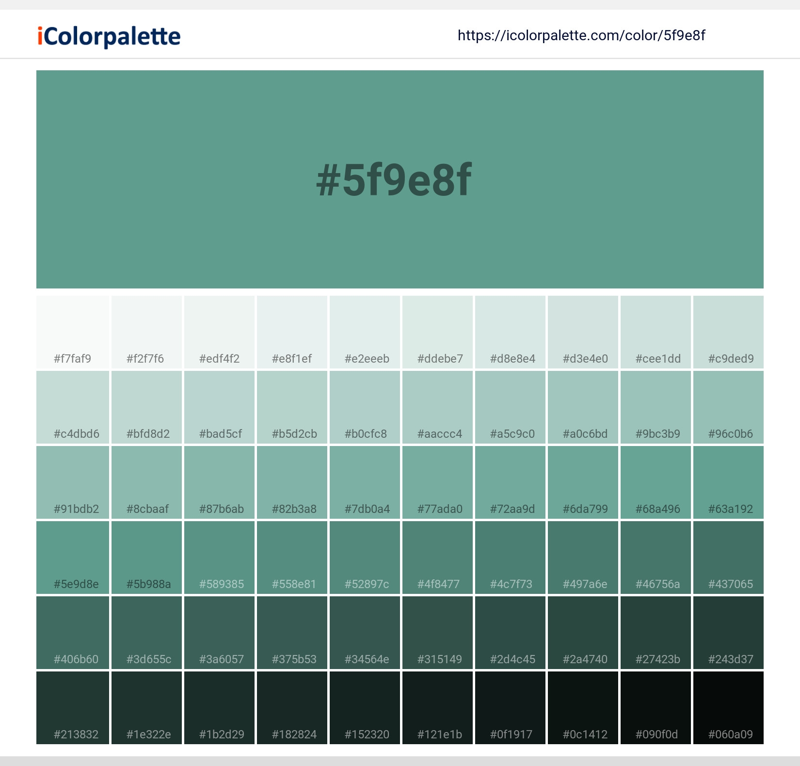 teal color number