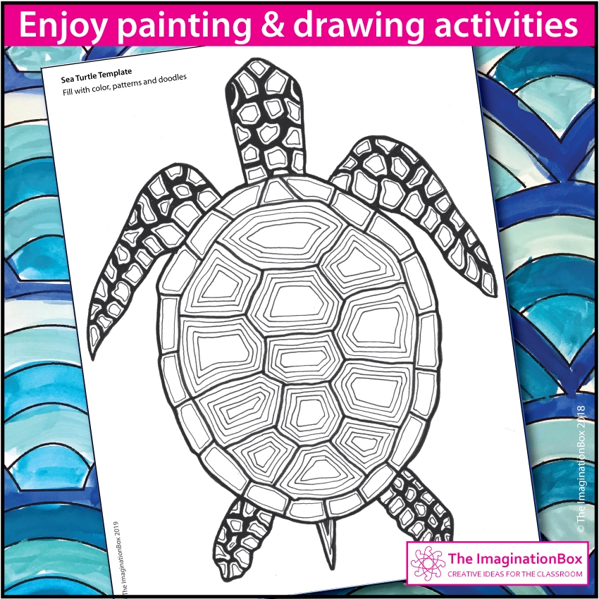 Earth Day Coloring Pages Sea Turtles Art Activity The 