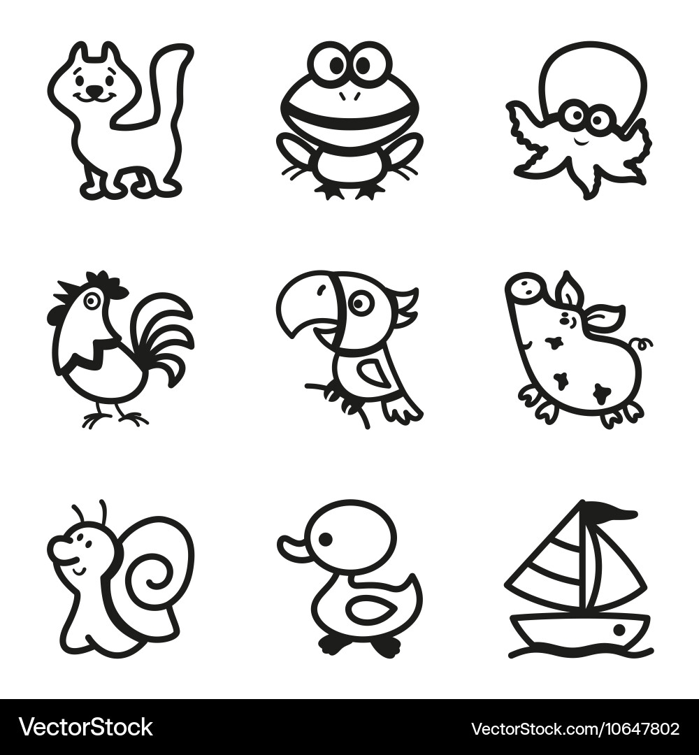 animals drawing easy