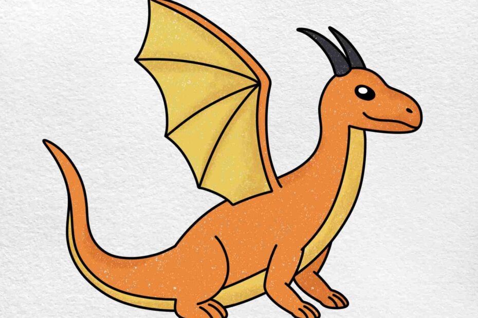 Easy Dragon Drawing HelloArtsy