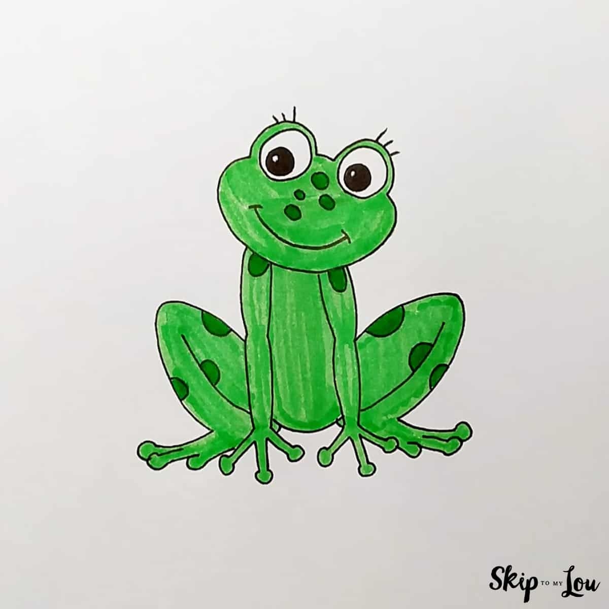 Easy Frog Drawing Skip To My Lou