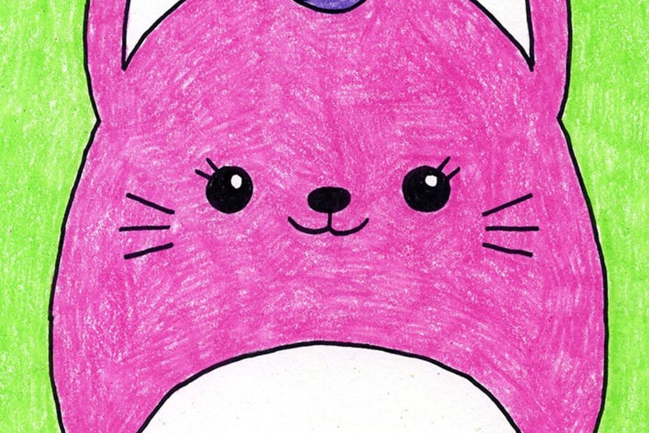 Easy How To Draw A Squishmallow Tutorial Video U0026 Coloring Page