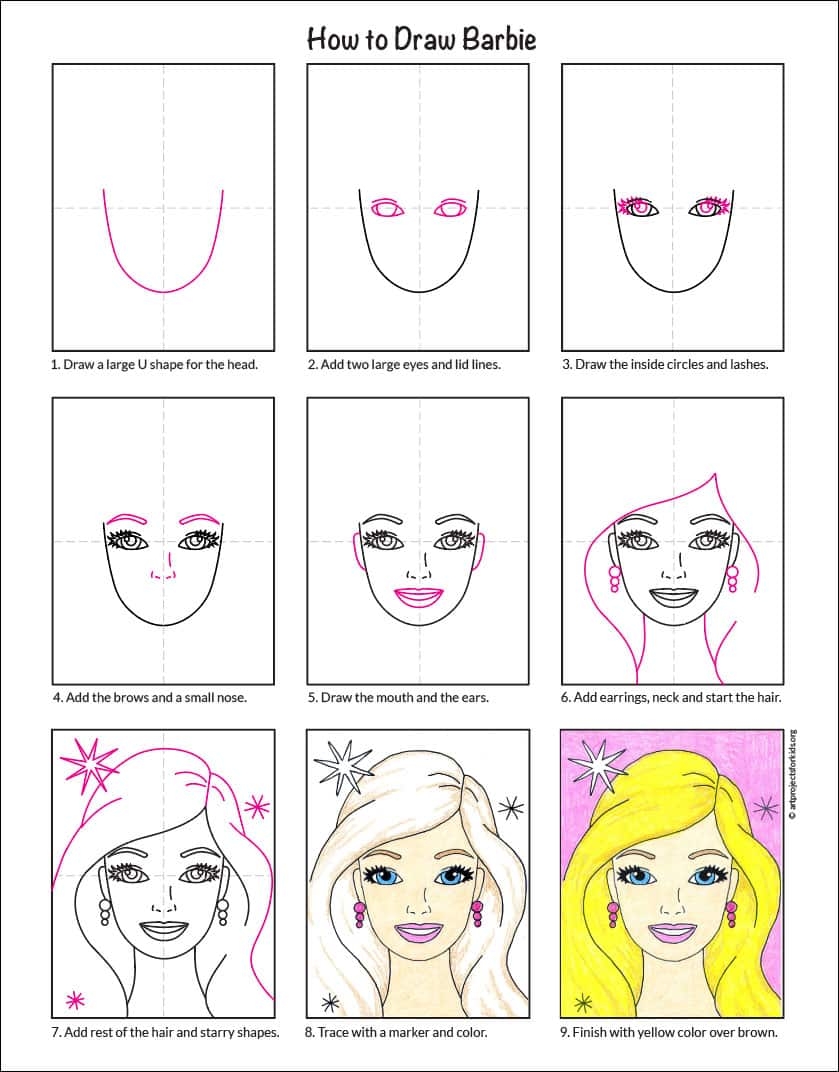 barbie drawing