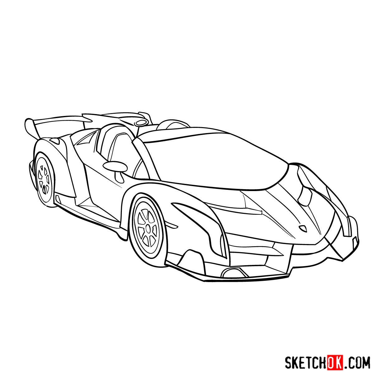 lamborghini drawing