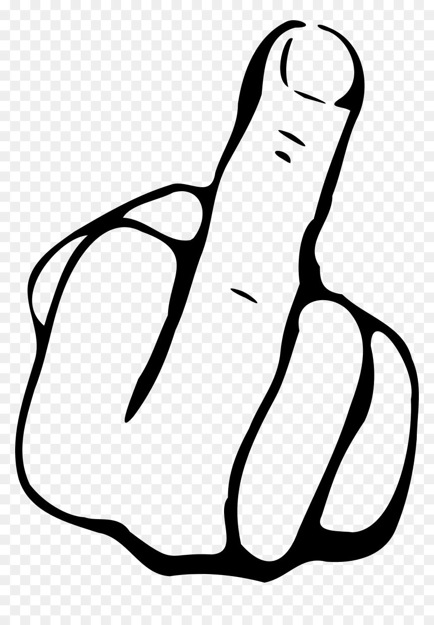 Easy Middle Finger Drawing HD Png Download Vhv