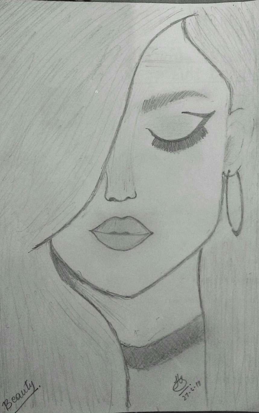 Easy Sketch Drawing Beautiful Image Drawing Skill