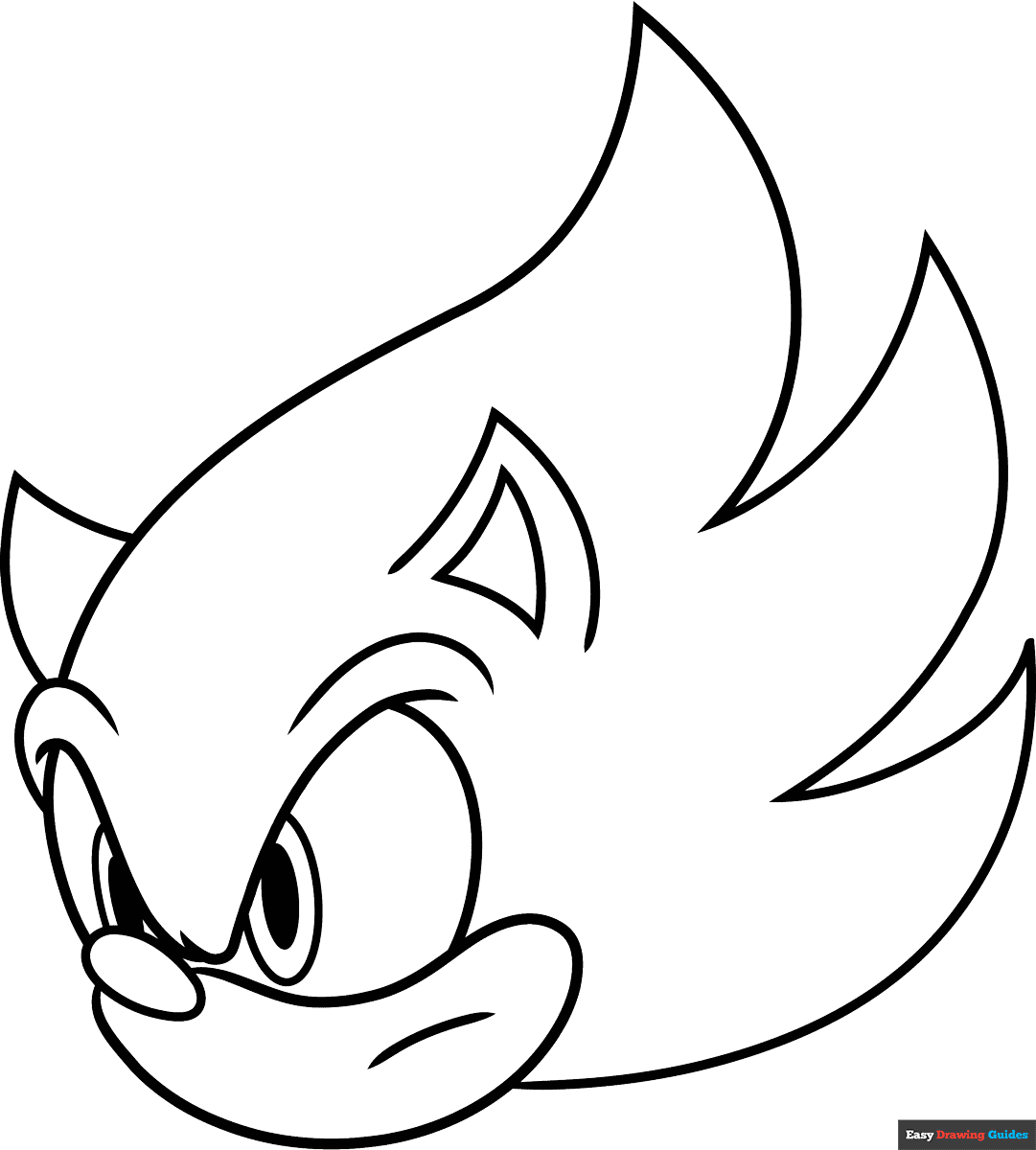 printable coloring sheet for sonic