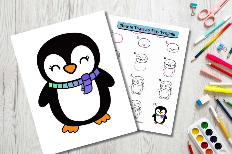 Easy To Draw Penguin Step By Step Drawing