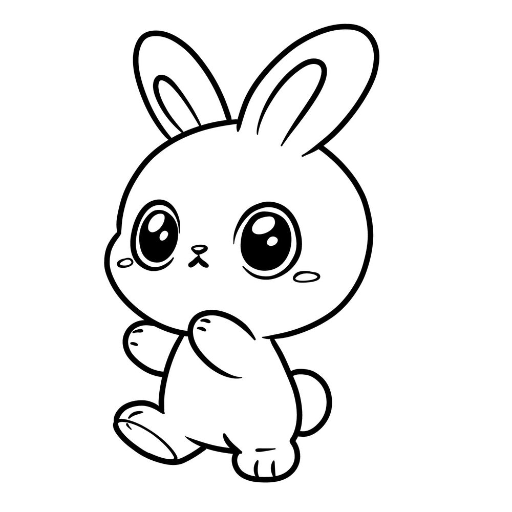 Easy Tutorial How To Draw A Chibi Rabbit For Beginners