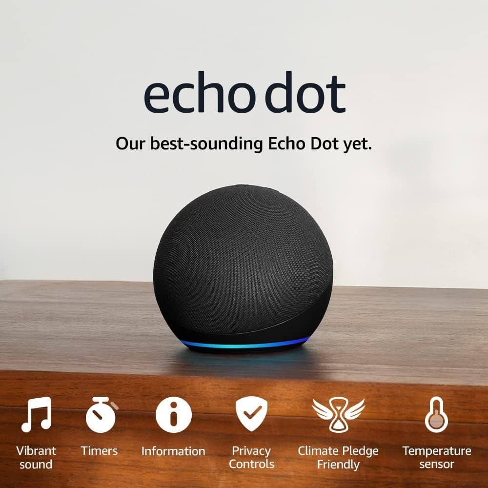 Echo Dot Newest Gen Big Vibrant Sound Wi Fi And Bluetooth Smart Speaker With Alexa Charcoal Amazon co uk Amazon Devices U0026 Accessories