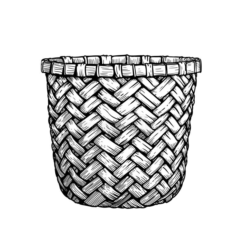 Empty Basket Hand Drawing Stock Illustrations 764 Empty Basket 