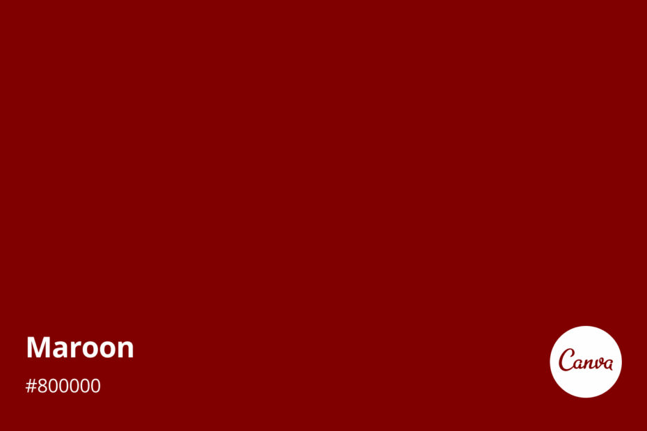 Everything About The Color Maroon
