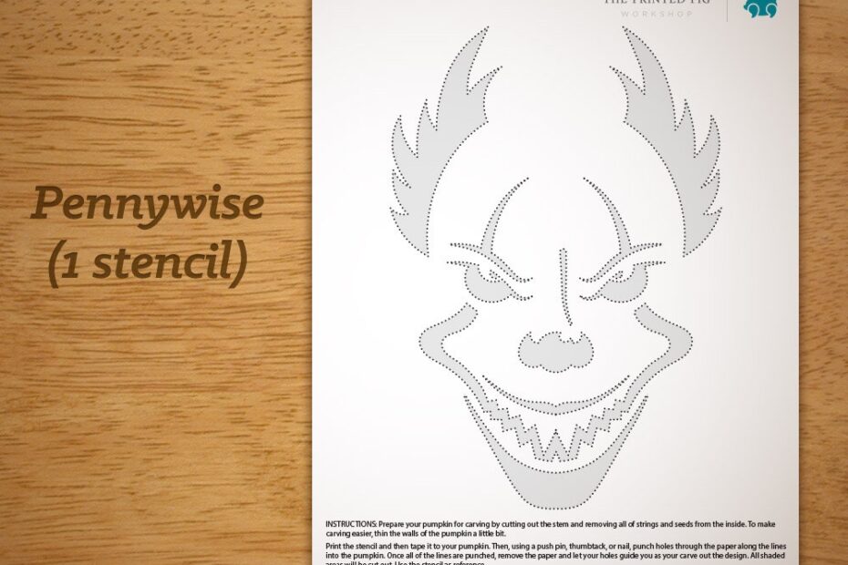 EXCLUSIVE And Original Printable Pumpkin Carving Pattern