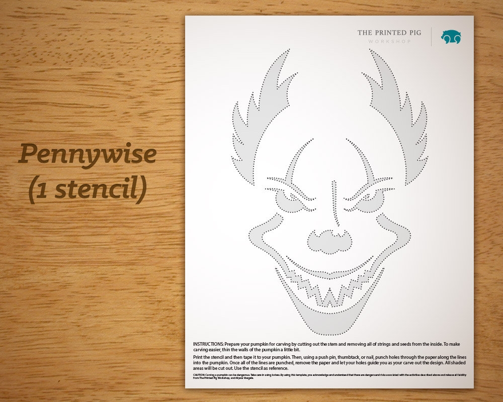 EXCLUSIVE And Original Printable Pumpkin Carving Pattern 