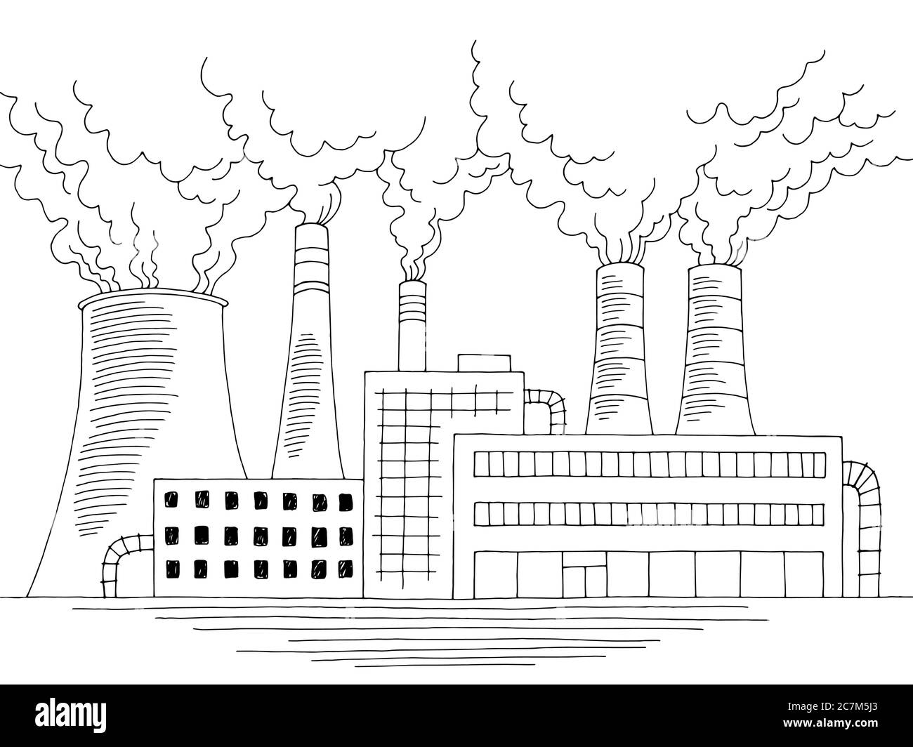 Factory Sketch Hi res Stock Photography And Images Alamy
