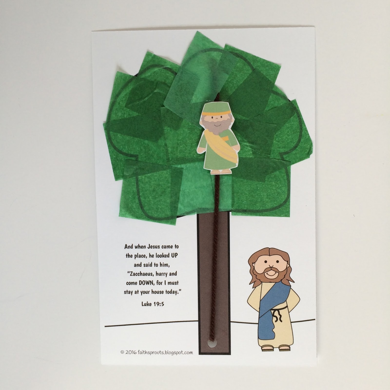printable pictures of zacchaeus