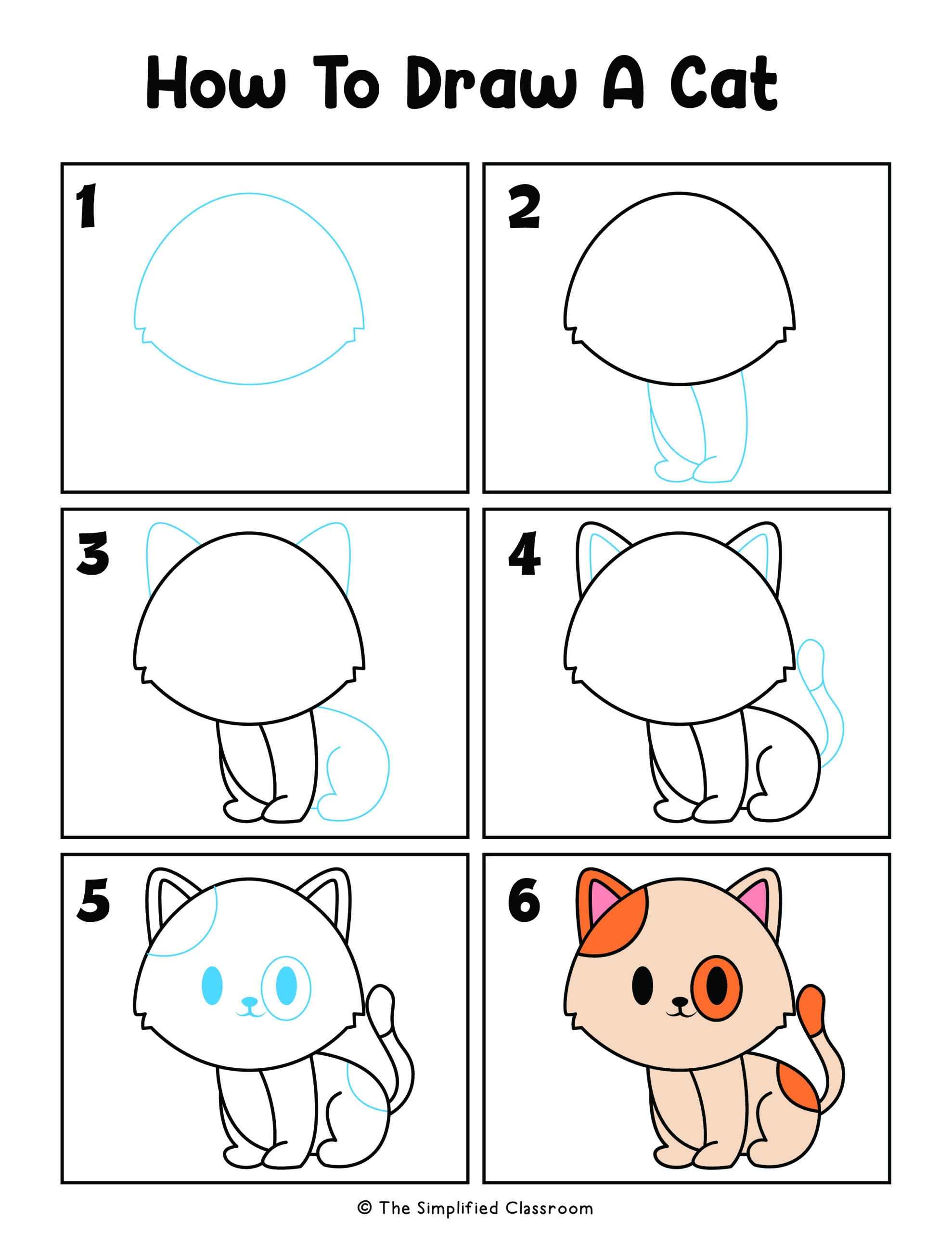 Farm Animals Directed Drawing NO PREP Activity