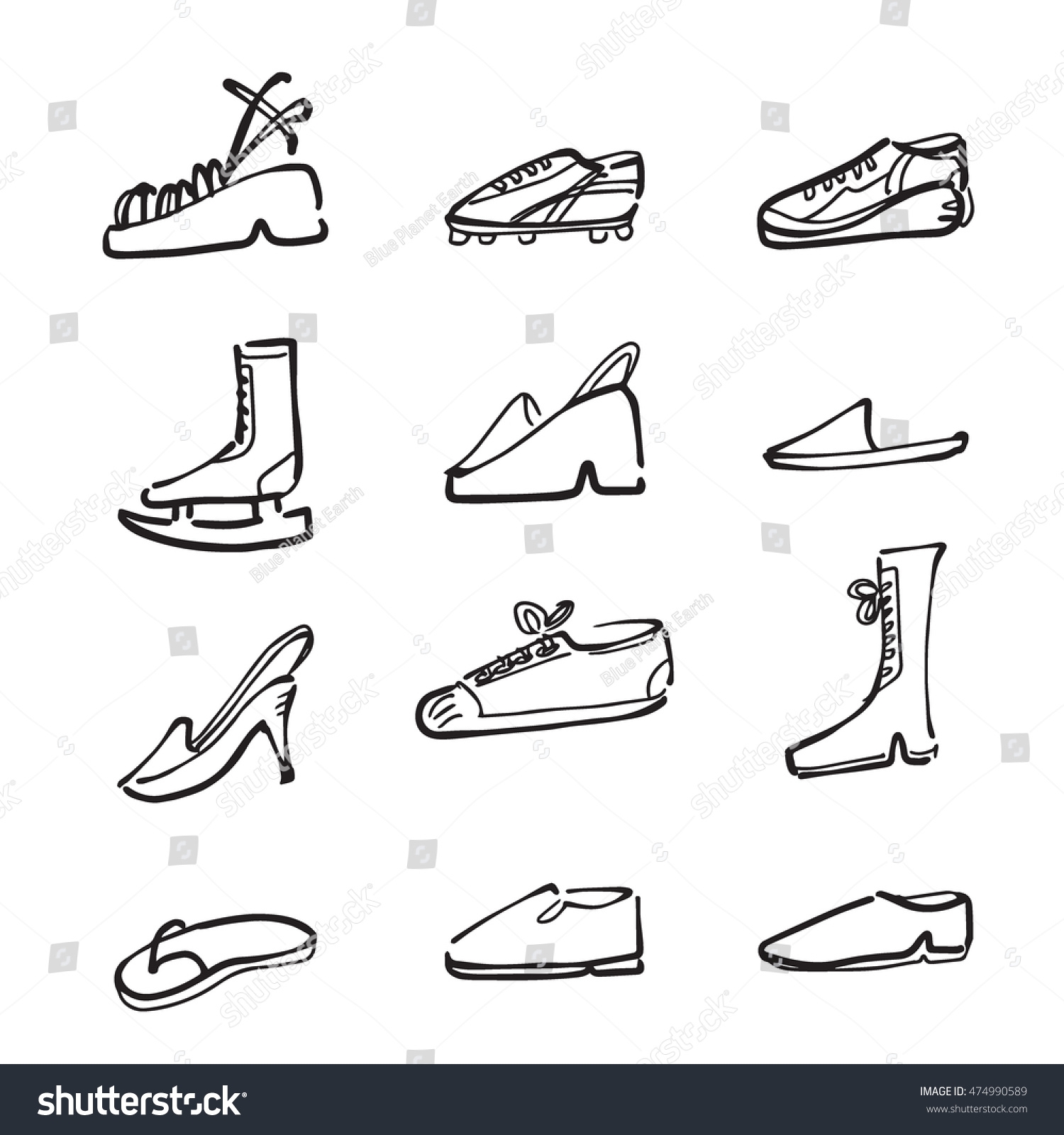drawing shoes