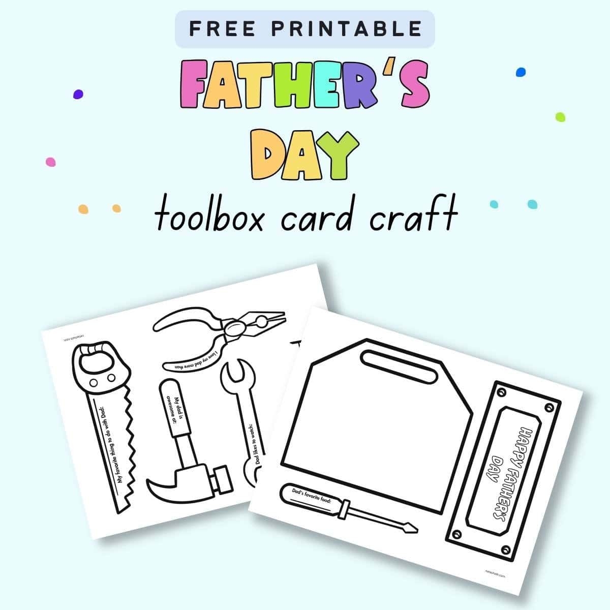 free printable toolbox coloring pages