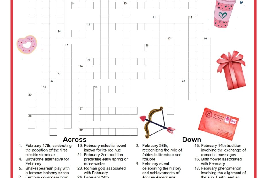 February Crossword Puzzle