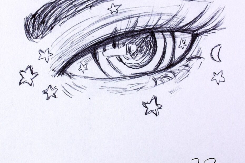Female Anime Eye Drawing U0026 Design Printable PDF JeyRam Drawing Tutorials