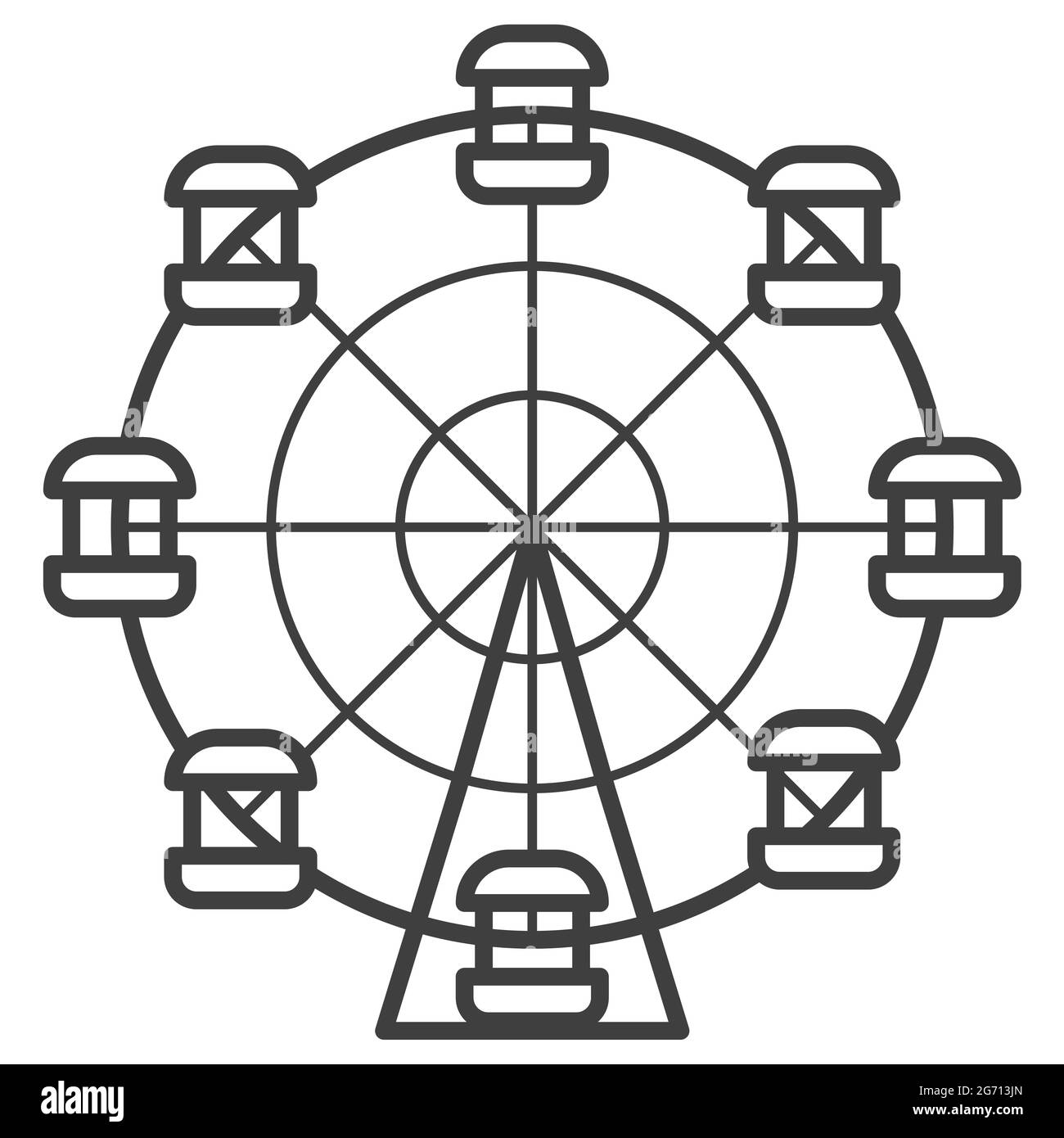Ferris Wheel Outline Hi res Stock Photography And Images Alamy