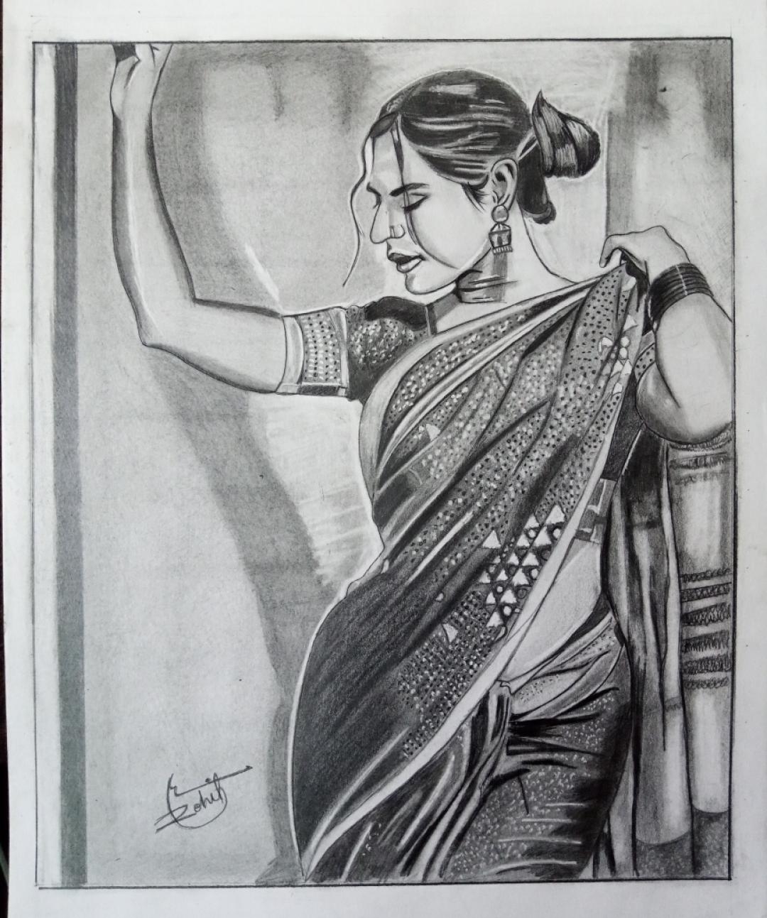 Figure Drawing Created By Rohit Singh