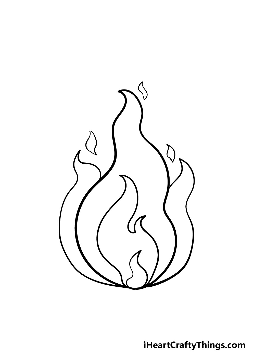Fire Drawing How To Draw Fire Step By Step 