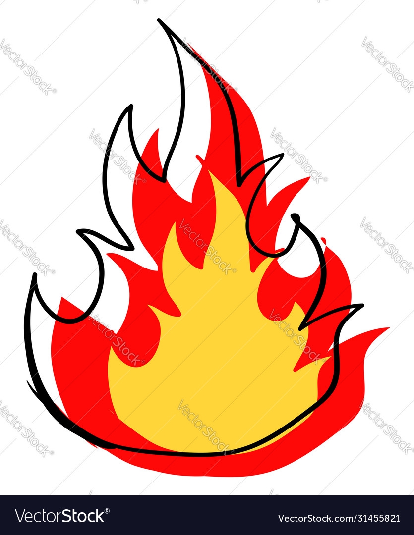 drawing of fire