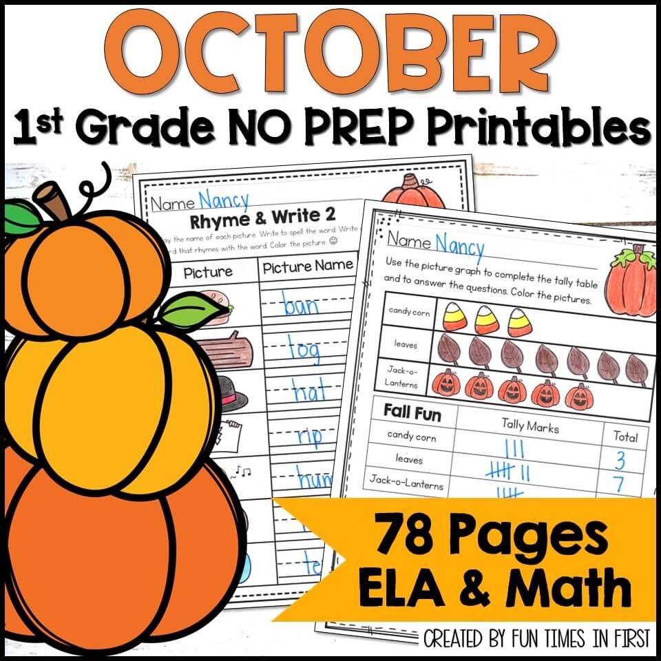 math worksheets for first grade