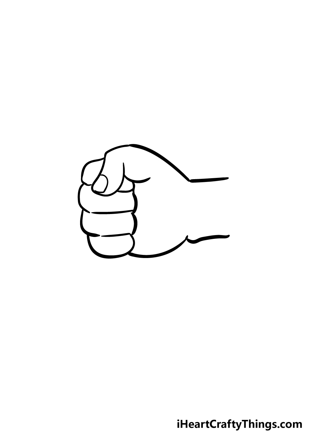 Fist Drawing How To Draw A Fist Step By Step 