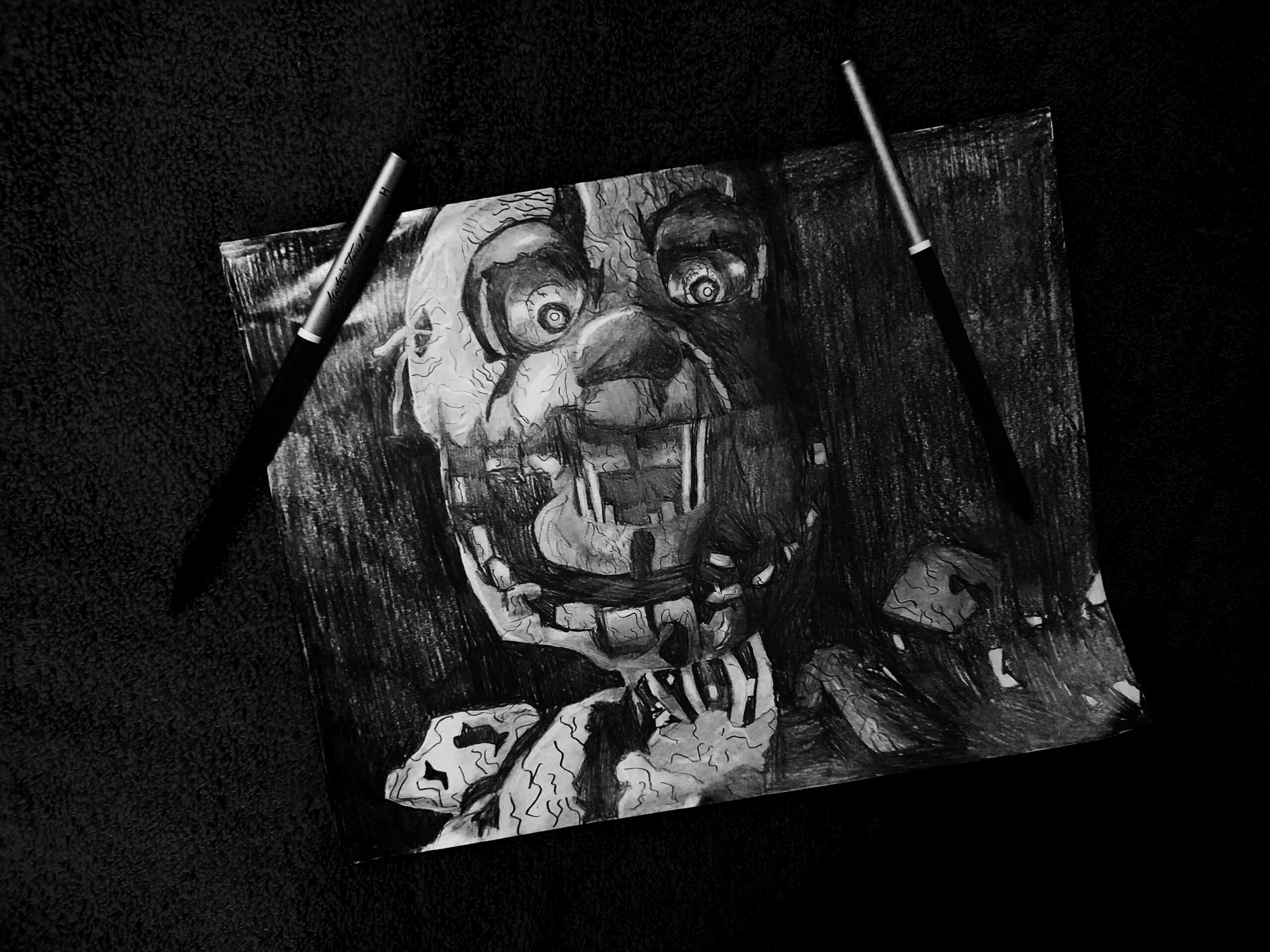 Five Nights At Freddy s Pencil Drawings Behance